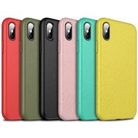 Eco Friendly Natural Wheat Straw BiodegradableTPU Phone Case For iPhone XS Max XR