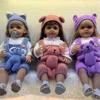 55cm AI Function Talk&music Soft Realistic Lifelike Silicone Bebe Body Baby Doll for Girls Newborn Silicone Reborn Baby Dolls