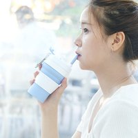 Portable Eco Friendly Silicone Collapsible Reusable Coffee Cup Lid