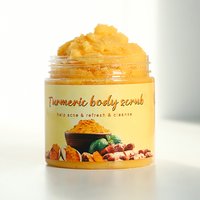 Manufacturer Wholesale Organic Sugar Himalayan Salt Brightening Vitamin C Exfoliating Body Turmeric Scrub
