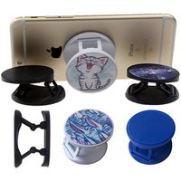 2019 top selling newest custom uv print white black ABS folding ring waterproof mobile phone holder with logo