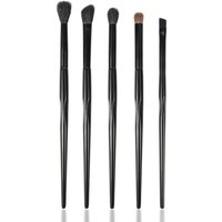 Black Long Custom Logo 5pcs Eye Liner Brush Blending Eco Friendly High End Wood Soft Eye Makeup Brush Eye Shadow Brushes