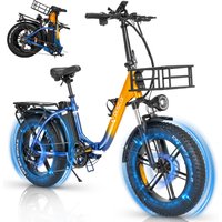 Ebike Folding Hub Motor Fat Tirt Folding Electric City Commute Bike China Manufacture Lithium Battery E-bike Electric Bicycle