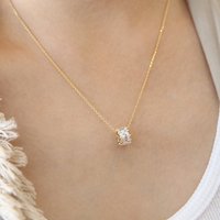 New 925 Sterling Silver Zircon Crown Necklaces Pendant Fashion Sterling Silver Jewelry Statement for Women Bijoux