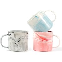 OEM/ODM 11oz Custom Design Ceramic Marble Coffee Cups Porcelain Mugs Tea Cups with Handle