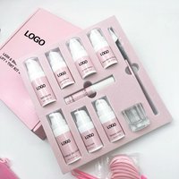 QC Private Label Henna Brow Kit Eyelash Perm Lash Lifting Aftercare Brow Lamination Kit 4 in One Eyebrow Gel Lash Lift Tint Kit