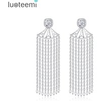 LUOTEEMI Jewellery Fancy Big Dangling Earing Bohemian Fashion Large Vintage Drop 2027 Long Tassel Earrings