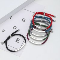 New Carved Printing Material Stainless Steel Bracelet Holiday Gift Advertisement Small Gift Titanium Steel Woven Bracelet Gift