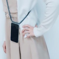 Military Grade Anti-shock Transparent TPU Crossbody Phone Case with Stretchable Shoulder Strap for Samsung Galaxy J8