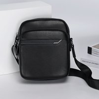 Men's Genuine Leather Crossbody Shoulder Bag Fashion Wholesales Luxury Sling Handbags Custom Logo Messenger Purse Casual Summer