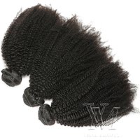 VMAE Raw Burmese Virgin Hair Cuticle Aligned 3A 3C 4A 4B 4C Kinky Afro Curly 3 Bundles Weft with 4*4 Lace Hair Closure