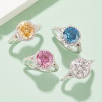 Large Shiny Oval Moissanite Ring 925 Sterling Silver Trendy Jewelry Set for Gift Engagement Anniversary Moissanite Ring