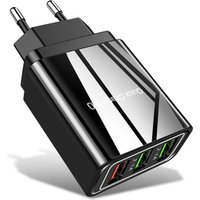 EU Plug USB Travel Adapter Quick Charge 3.0 Wall Charger For Mobile Phone