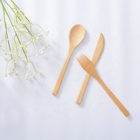 Reusable Bamboo Fork Spoon Set Travel Case