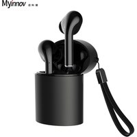 Upgraded Version Waterproof Handsfree Sports Mini TWS True Wireless Bluetooth Earphone Earbuds with Charging Case