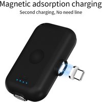 1200mah Portable mini magnetic power bank with magnetic cable