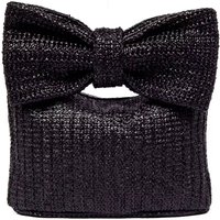 Custom Straw Bag Cute Fashion Casual Bow Purse Zipper Handmade Woven Canvas Durable Eco-friendly Bag for Women