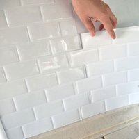 Peel Stick Subway Tile Backsplash Home Decor