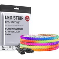 DC5V FCOB 5mm Narrow WS2812B RGB IC 160pxiels/m Dream Chasing Color Individual Addressable Digital COB LED Pixel Strip Light