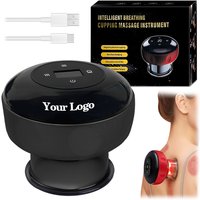 Electronic Cupping Device Smart Cupper Machine Massage 6 Speed 6 Temperature Red Light Vacuum Therapy Electric Cupping Therapy