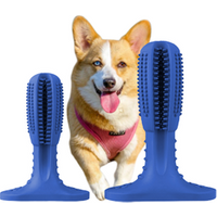 Durable Natural Rubber Dog Chew Toy and Toothbrush Stick