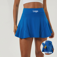 Hot Sale Tennis Skirts for Women Built in Shorts Yoga Sport Tennis Wear With Pocket High Waist Elastic a Line Women's Skirts