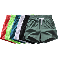 Men's Breathable Nylon Gym Shorts Casual Anti-Wrinkle Sports Pockets Drawstring Quick Dry Running Shorts