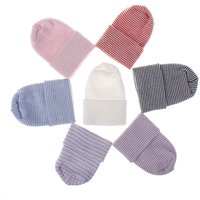 Cotton Newborn Baby Knot Beanies Boys Girls Sleep Caps Solid Baby Hats Lovely Infant Caps Baby Hospital Hats