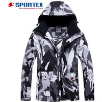 Wholesale Waterproof Allover Print Men's Ski Jacket Mens Ski Wear Ski Clothes for Men