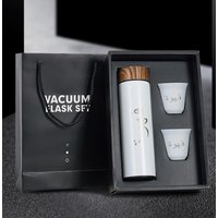 Kingze Business Gift 3-in-1 500ml Thermal Coffee Flask Double Wall Stainless Steel Arabic Coffee Luxury Vacuum Flask Sets
