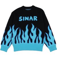 Custom LOGO OEM & ODM Men Sweater Pullover Jacquard Pattern Knit Top Long Sleeve Crew Neck Cotton Knitwear Winter Sweater Men