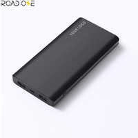 10000mah Rohs CE Listed Dual USB Output Power Banks Slim Metal Alloy Mobile Phone External Battery Charger Power Bank