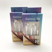 White earphones with microphone china wholesale wired earphone in-ear dynamic ear phones for samusung galaxy S6 S7