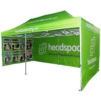Easy Up 3x6m Hexagonal Aluminium Pop Up Gazebo