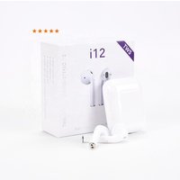 Low MOQ i12 tws earbuds High Touch white color BT 5.0 wireless bluetooths audifonos