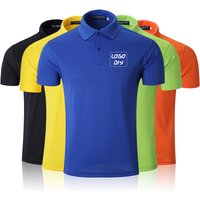Hot Sale Promotion Custom logo Solid Color Plain Blank Pique Polyester Embroidery Cotton T-shirts Men's Polo Shirts