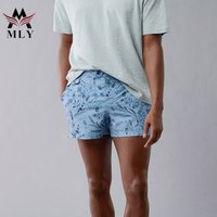 Hot Sale Custom Beach Shorts Men's Quick Dry Stripe Swim Trunks Beach Board Shorts Pocket Printed Sea Shorts