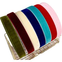 Factory Wholesale 100% Polyester Velvet Ribbon Custom Velvet Ribbon Bow Corduroy Roll Ribbon With