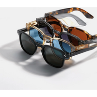2024 Luxury Fashion Designer Vintage Retro Shades Classic Square UV 400 Polarized Protected Anti Glare Sunglasses for Man Woman