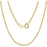 Hiphop Fine Style 925 Sterling Silver 14K 18K Gold Plated Italian Handmade 1.2 1.6mm Chopin Custom Chain Necklace for Women