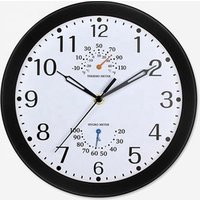 KH-CL124 Home Round Hanging Quartz Decoration Wall Clock With Thermometer And Humidity