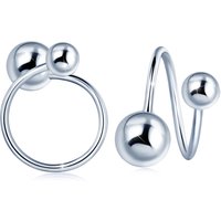 Classic 925 Sterling Silver Spiral Shape Screw Back Earrings Fine Jewelry Designer for Weddings Parties and Gifts