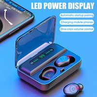 2019 New Arrival T10B TWS Wireless BT5.0 Headphone Waterproof Earphone with LED screen display 1500MAH Charging Case