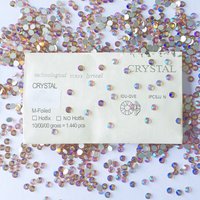 Yantuo Wholesale Purple Crystal Glass Stone Flat Back Cold Fixation SS20 Non Hot Fix Crystal Rhinestone for Women Bikini