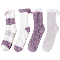 Eco-friendly Anti-slip Winter Warm Fuzzy Winter Women Fluffy Floor Socks Custom Slipper Socks