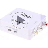 HD MI To RCA AV CVBS Adapter Cable 1080P Mini HD MI2AV Video Converter BOX For HD TV Box PC