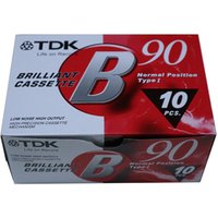 TDK Blank brilliant cassette tape with High Quality 60 Minutes 10pcs/box