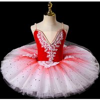 New Beatiful Girls' Princess Skirt Children's Performance Tutu Dress Little Swan Dance Ballet Skirt