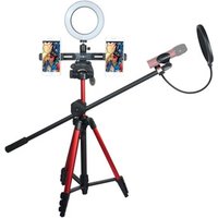 Vlog tripod Tiktok stand selfie ring light for phone video live streaming fill light bracket vlog makeup and youtube