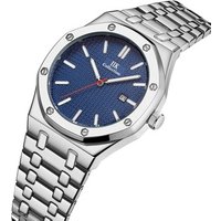 Top Classical Brand Men Business Steel Band Waterproof Alloy Sports Wrist Watch